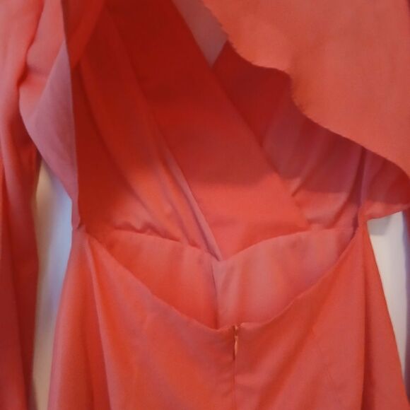 Ark & Co Spring Backless Boho Coral Orange Festival Shorts Romper Playsuit-S - Picture 10 of 12